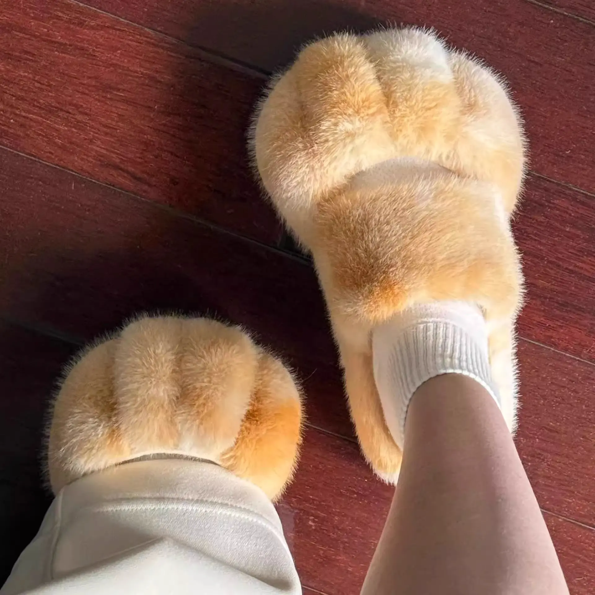 Cat paw shoes winter fleece-lined slippers - Image 5