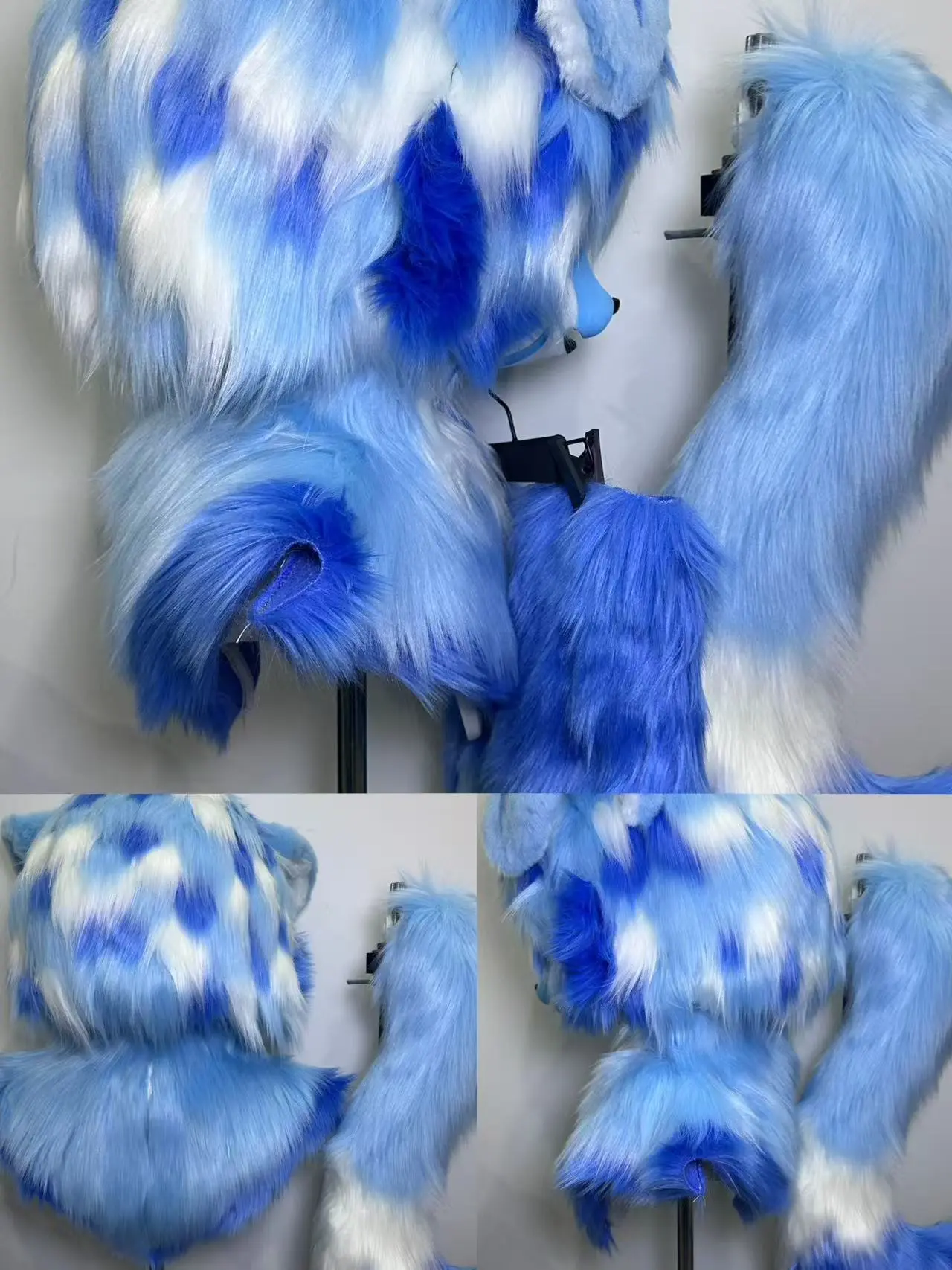 Deep Blue Star Puppy Kemono Head Fursuit (Gift Handpaws+Tail) - Image 4