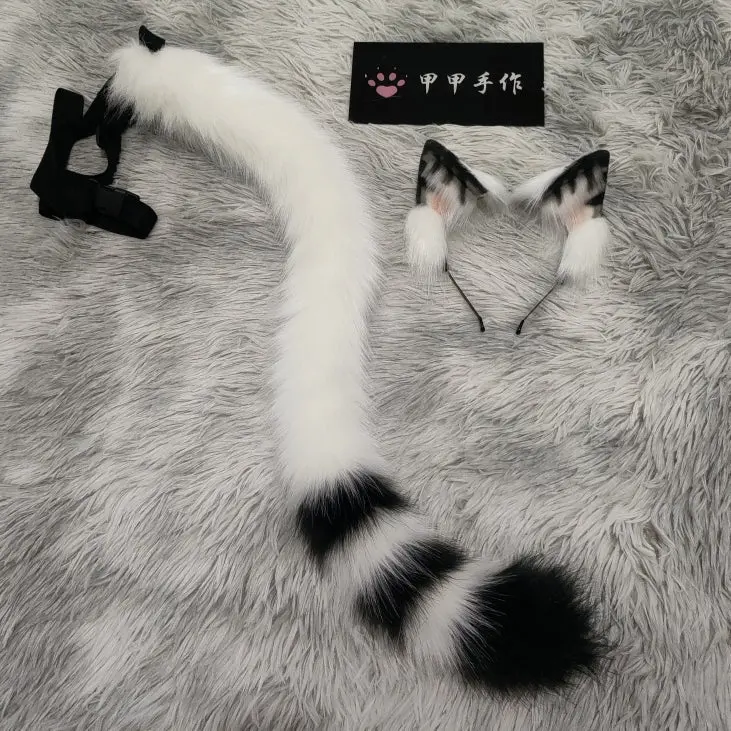 Handmade simulation cosplay tabby cat cos - Image 3
